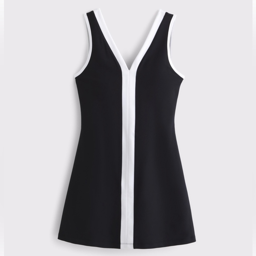 Abercrombie & Fitch YPB sculptLUX V-Neck Mini Dress, NEW WITH TAGS